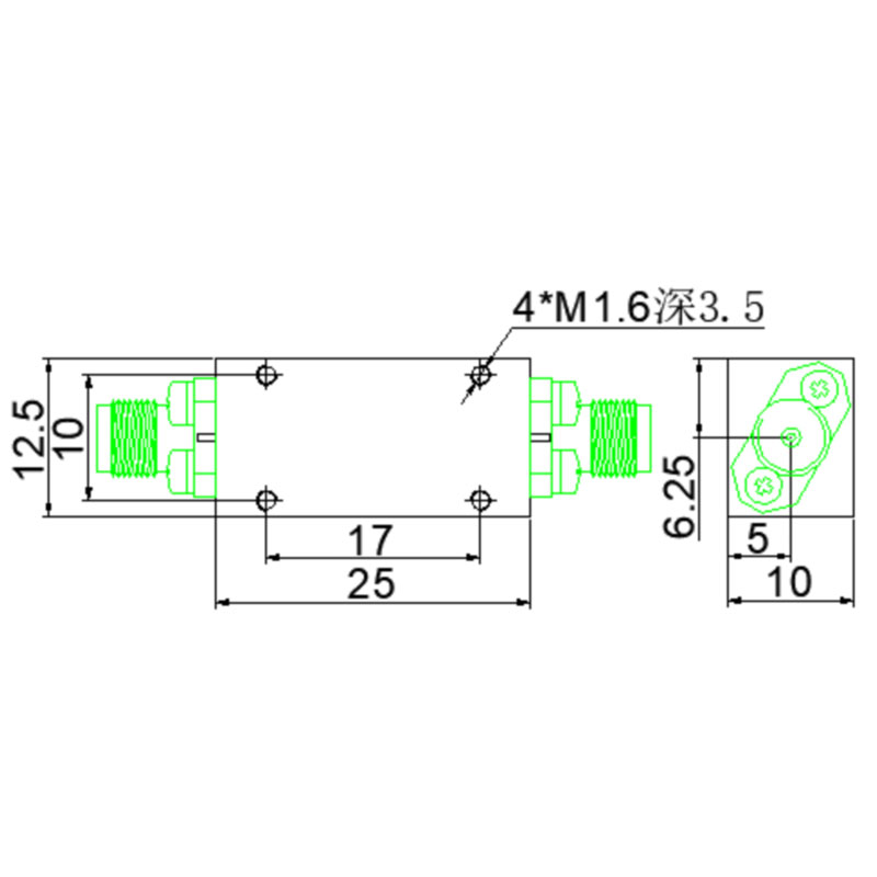 Внешние размеры Допуск ≤ ±0.1㎜