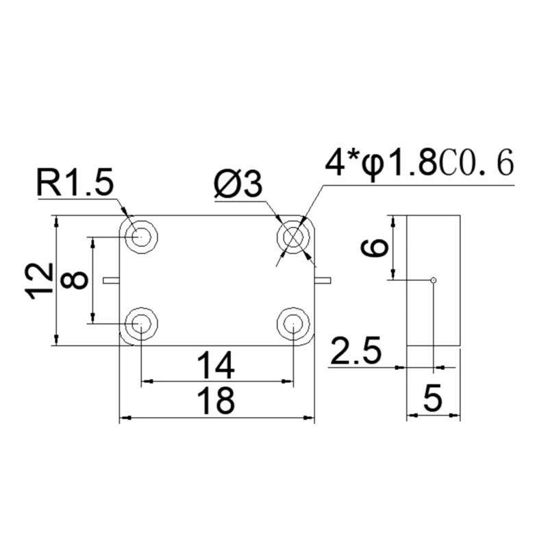 Допуск на общие размеры ≤ ±0.1㎜